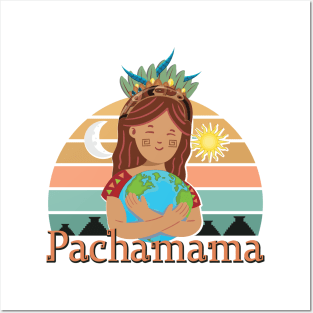 Pachamama Earth Mother Incan God Spiritual Environmentalist Posters and Art